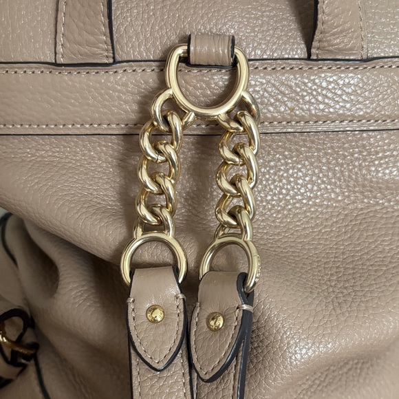 Coach Elle Tan Leather Backpack - Picture 8 of 9